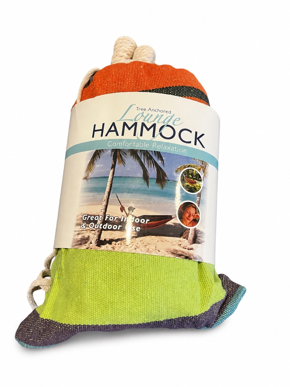 Lounge Hammock - Lime & Orange